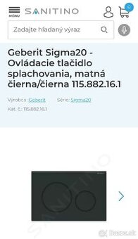 Geberit Sigma20 matná čierna/čierna