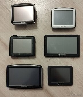 Predám 6 ks rôznych GPS navigácií TOMTOM, DYNAVIX, PRESTIGIO