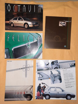 Dobove retro letaky prospekty automobilov