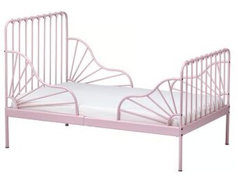 Ikea detská rastúca posteľ Minnen + matrac Nattsmyg