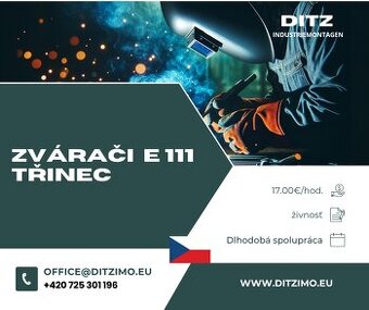 Zvárači E 111, práca do konca roka v Třinci