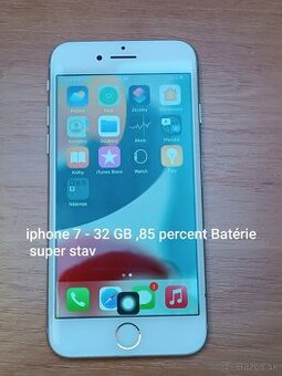 📱 iPhone 7 – 32 GB – funkčný, ale s chybami – TOP stav inak