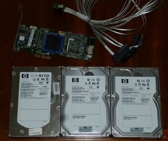 Predám SAS harddisky a radič