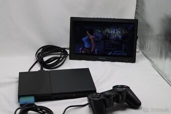 PS2 Slim SCPH-90004 + orig ovládač + karta
