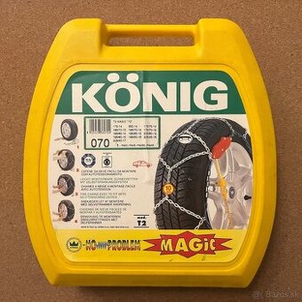 SAMONAPÍNACIE snehové reťaze KÖNIG T2 MAGIC 070 – nepoužité