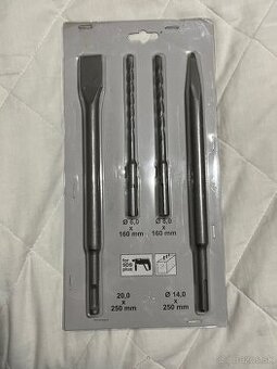 Súprava vrtákov a sekáčov SDS-Plus – nepoužité