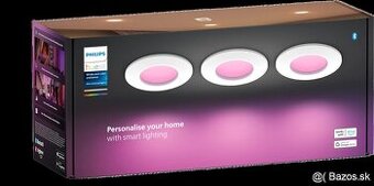 Philips - SADA 3x LED RGBW Stmievateľné kúpeľňové podhľadové