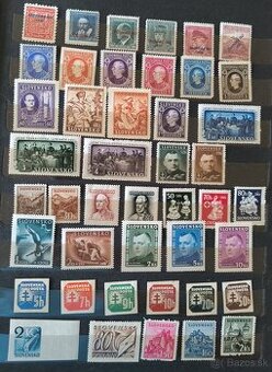 Poštové známky Slovenský štát - čisté