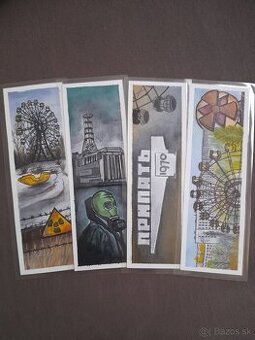 Handmade záložky téma Černobyľ, Pripiať
