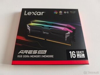 Lexar ARES RGB DDR4 16GB KIT (2x8) 3600MHz CL18 v záruke