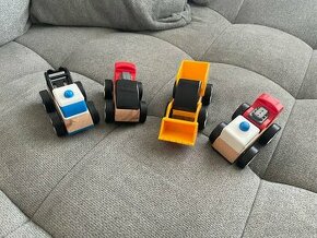 Drevené autíčka, letiskové hasičské auto