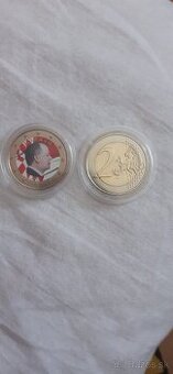 2 euro mince. 50 centove mince.