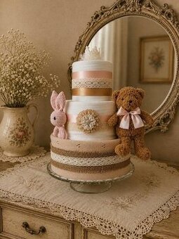 Plienková torta s medvedíkom Little Princess