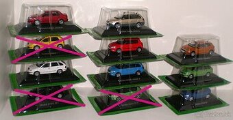 ŠKODA FABIA  I. , II.  , III. , IV. , DE AGOSTINI , 1:43