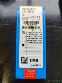 Rezné doštičky Korloy CCGT060202-AK H01 - 1