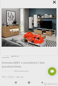 Obývacia stena+ komoda