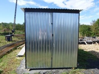 Malá stavebná búda, Plechová garáž 2×3 m