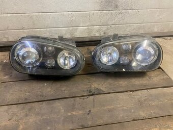 Tuningové predné svetlá VW Golf IV – Angel Eyes