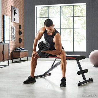 SONGMICS nastaviteľná činka – 30 kg, nová