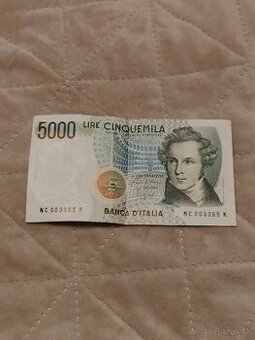 5 000 ITL – talianske líry