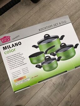 Nový set hrncov GSW MILANO – indukcia, 4-dielny, zelená