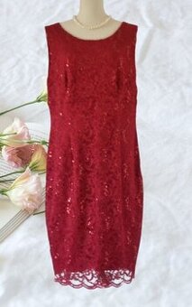 Swing, elegantné šaty s flitrami , veľ. XXL