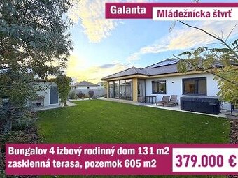 Krásna novostavba 4 izbový rodinný dom 131 m2, pozemok 605m2