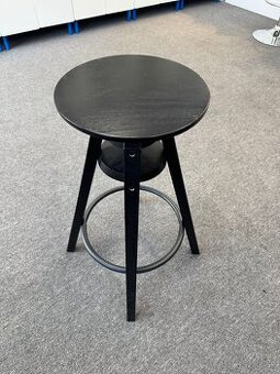 DALFRED Barová stolička, čierna, 63-74 cm