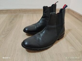 Tommy Hilfiger Kožené jazdecké topánky