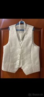 Pánska svadobná vesta a kravata