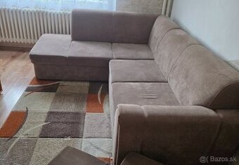 Rozkladací gauč v tvare L