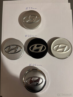 Stredové krytky(pukličky) Hyundai-priemer 57,60,65 mm sivé/