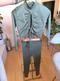 Zara komplet legíny veľkosť XS-S a top veľkosť M-L