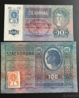 Bankovky 1.ČSR kolkované UNC TOP