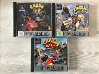 Predam 3 hry Crash Bandicoot na ps1 (idu aj na PS2, PS3)