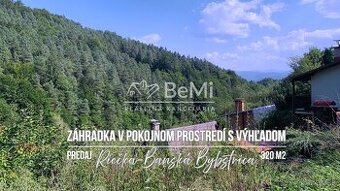 Výhodná ponuka, záhrada 320 m2, Riečka, Banská Bystrica