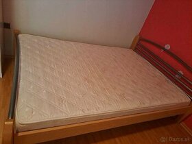 Predám veľkú posteľ - opravovaná bočná doska - 1