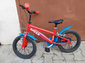 detsky bicykel 14'' s pomocnymi kolieskami