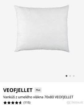 Vankúš z umelého vlákna 70x80 VEOFJELLET - 2 kusy