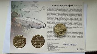 Hlavátka 5€ minca + aut.karta číslo 660