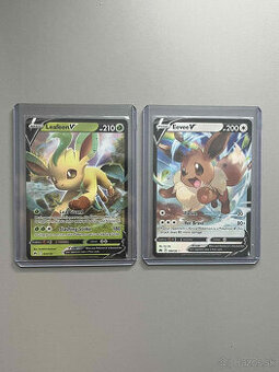 Pokemon Originalne karty Leafeon V Eevee V - 1