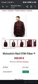 Kevlarová košela/mikina John Doe XTM