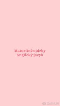 Maturitné témy z anglického jazyka