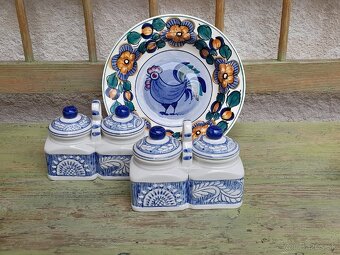 Keramika, lucerna, sošky do modra