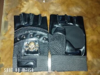 Moto rukavice chopper lebka