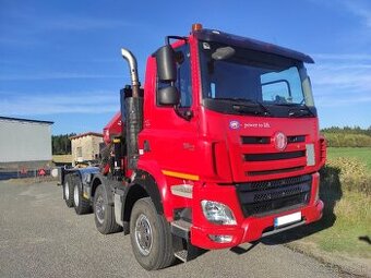 TATRA Phoenix 8x6 - nosič kontejnerov + SILNÁ hydraul. ruka
