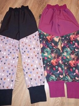 Zateplené sofšelové diev. nohavice veľ.128/134