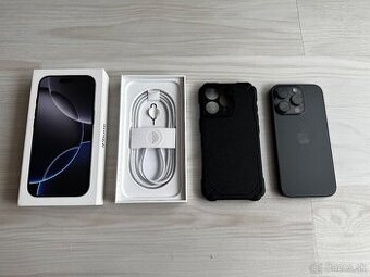 Apple iPhone 16 pro 256gb - zaruka, 100% zdravie