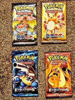 Predám pokemon balíčky, sériu evolutions, neotvorene