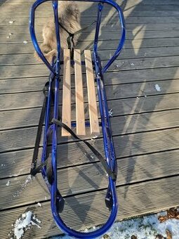 Predám-kvalitné kovové sánky,2x použité(Super stav)